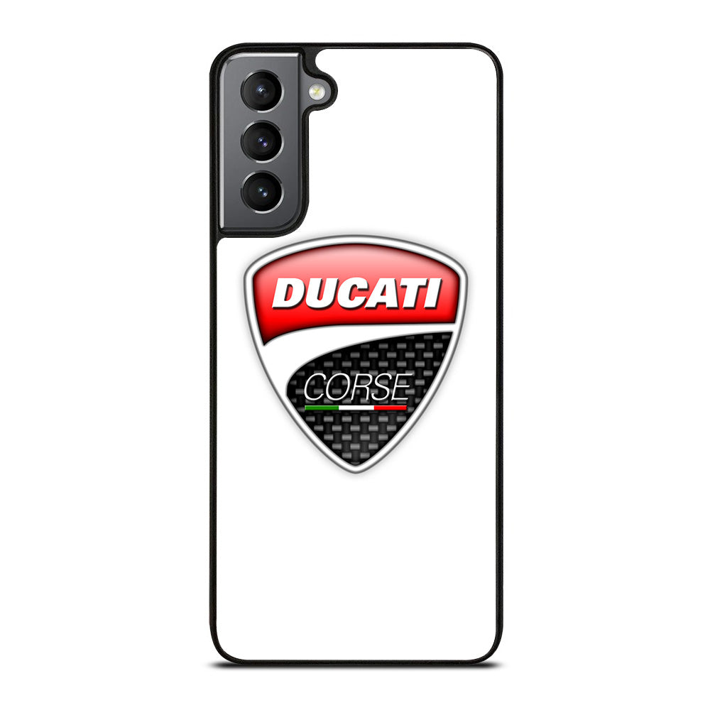 DUCATI LOGO WHITE Samsung Galaxy S21 Plus 5G Case