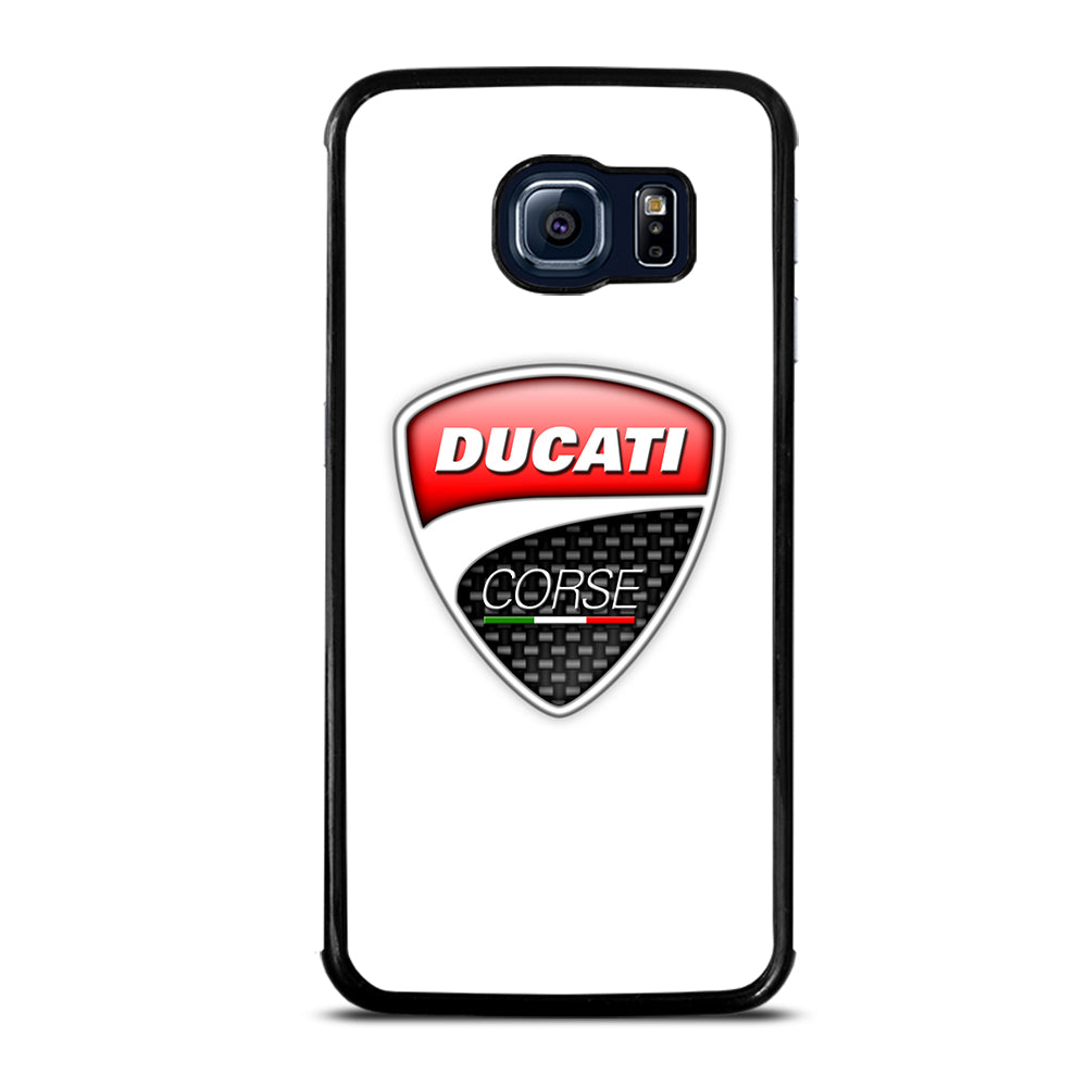 DUCATI LOGO WHITE Samsung Galaxy S6 Edge Case
