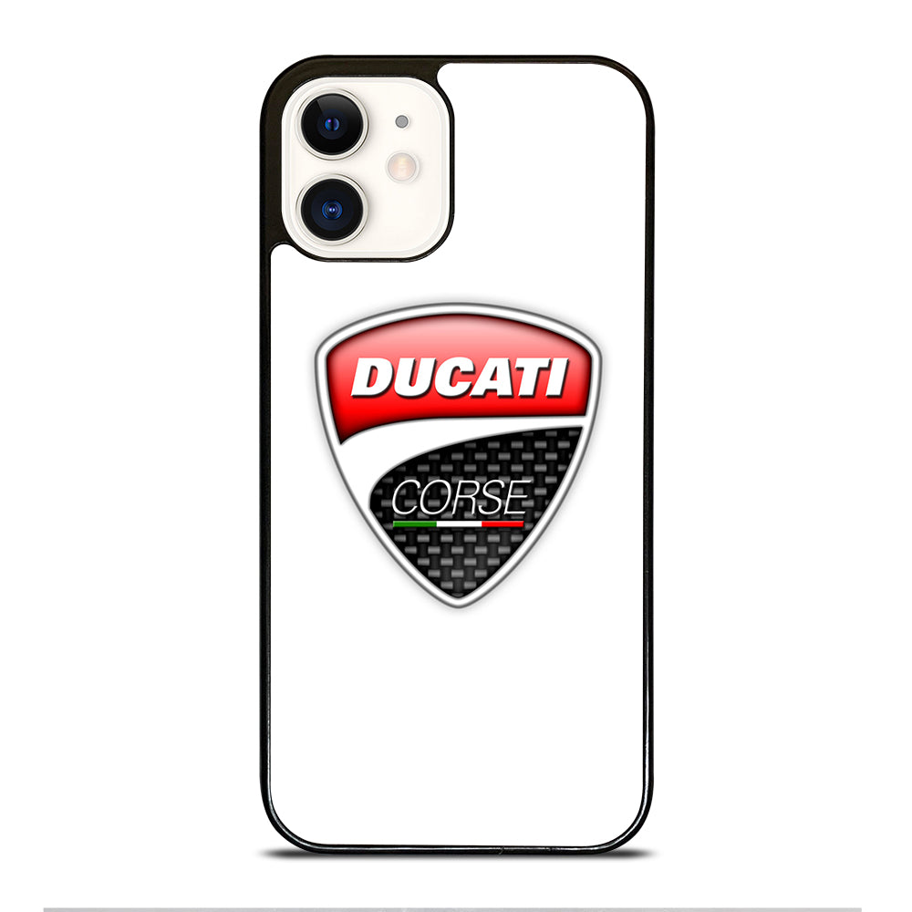 DUCATI LOGO WHITE iPhone 12 Case