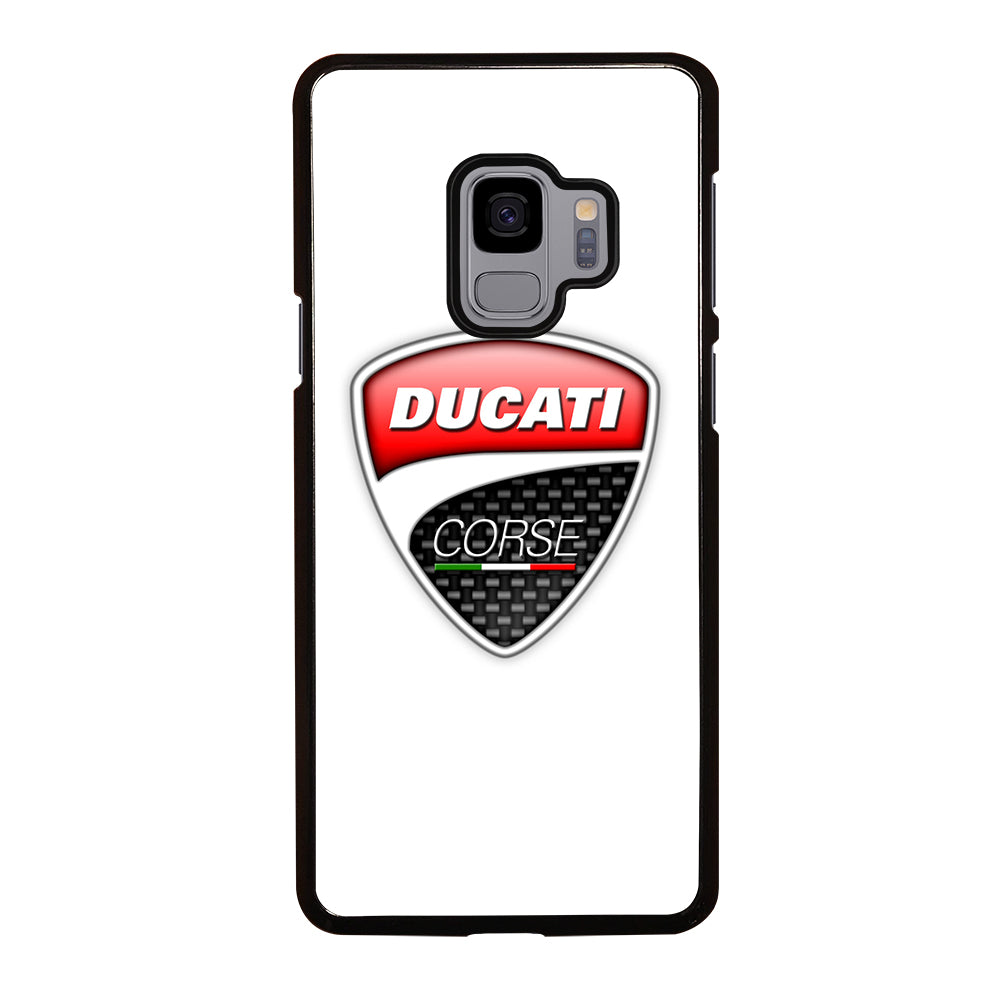DUCATI LOGO WHITE Samsung Galaxy S9 Case