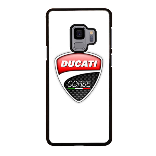 DUCATI LOGO WHITE Samsung Galaxy S9 Case