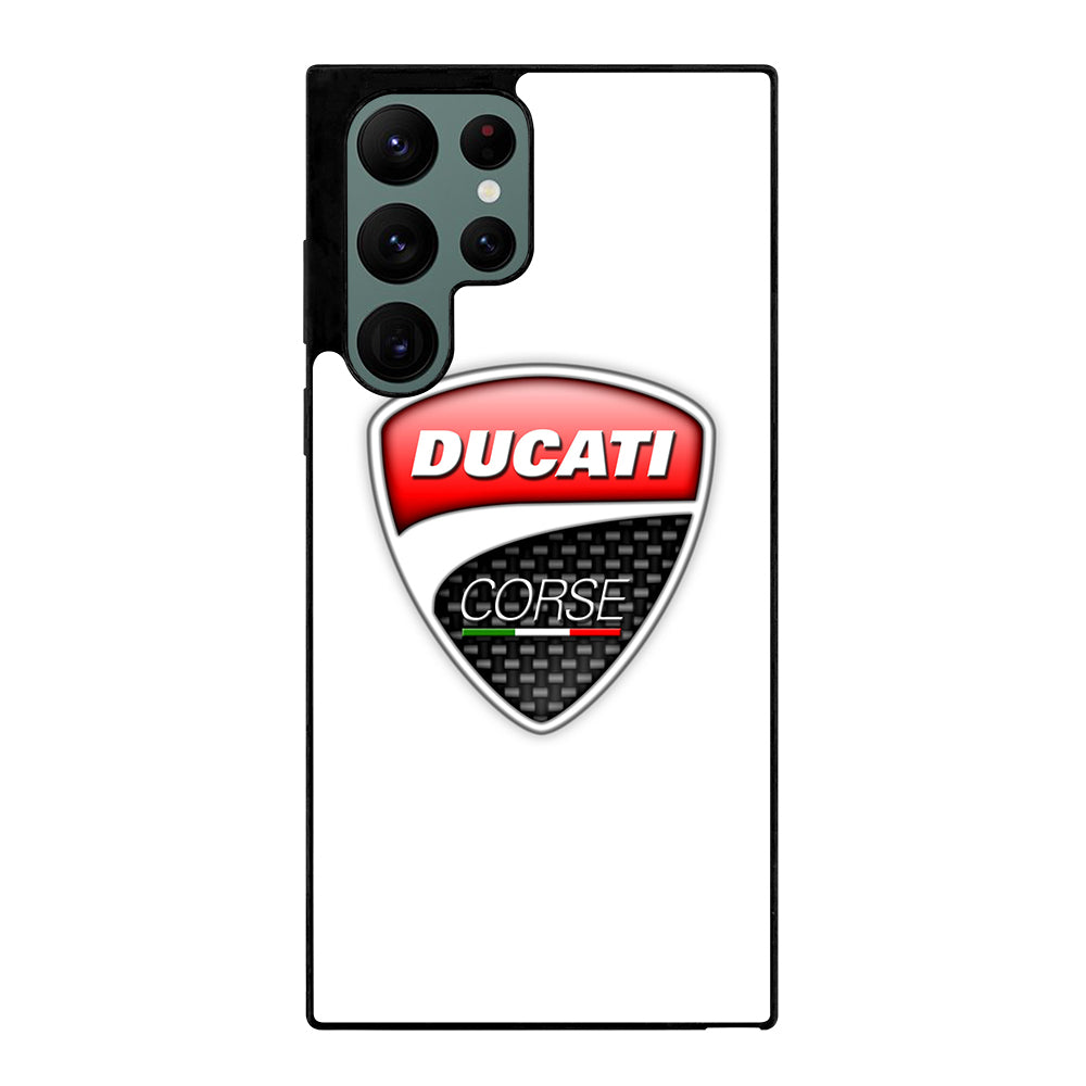 DUCATI LOGO WHITE Samsung Galaxy S22 Ultra 5G Case