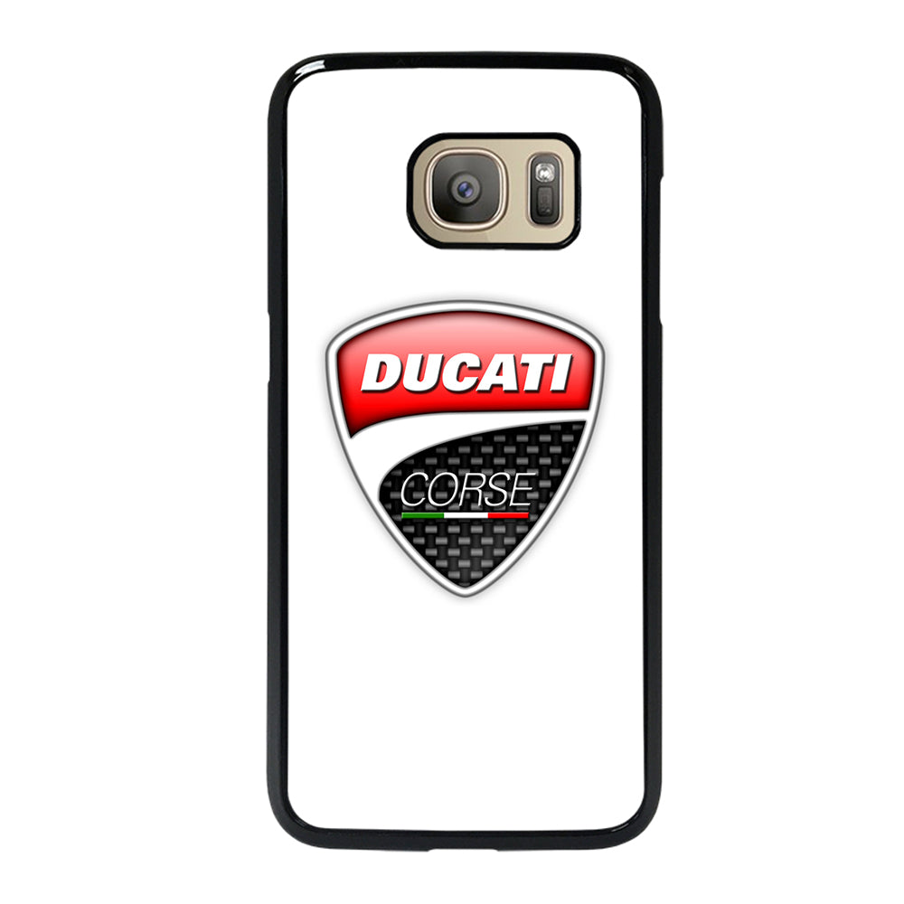 DUCATI LOGO WHITE Samsung Galaxy S7 Case