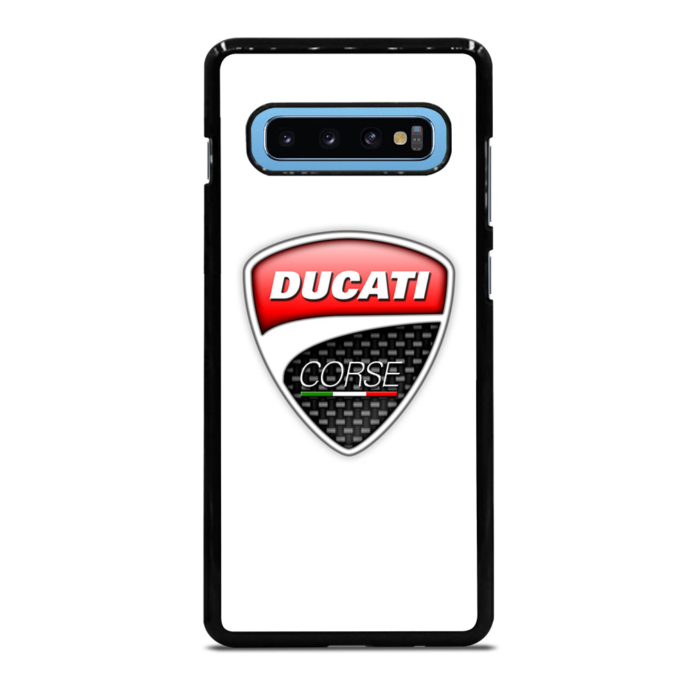 DUCATI LOGO WHITE Samsung Galaxy S10 Plus Case