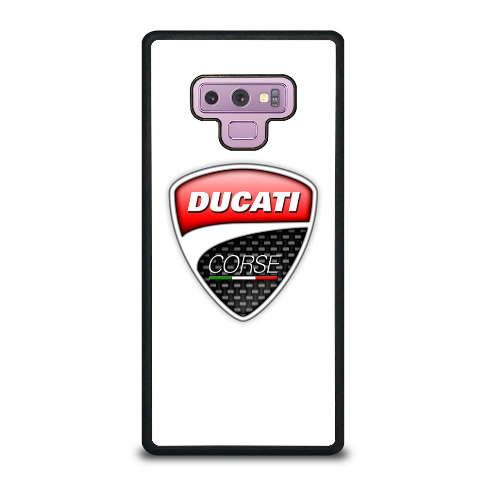 DUCATI LOGO WHITE Samsung Galaxy Note 9 Case