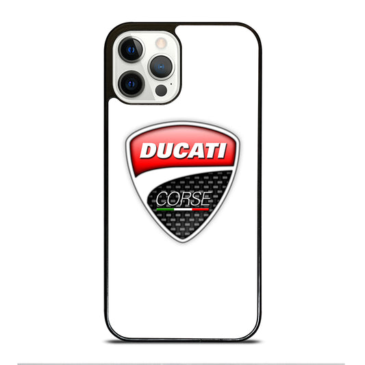 DUCATI LOGO WHITE iPhone 12 Pro Case