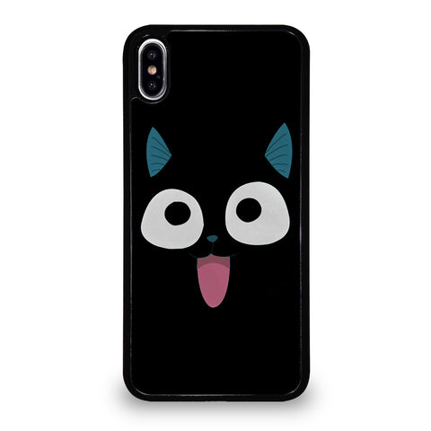 FAIRY TAIL HAPPY BLACK CHARACTER iPhone XS Max Case