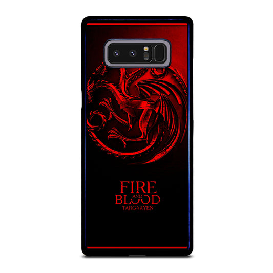 FIRE ANG BLOOD TARGARYEN Samsung Galaxy Note 8 Case