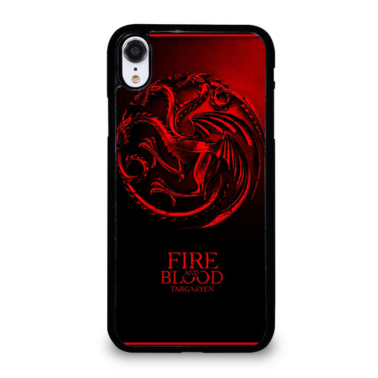 FIRE ANG BLOOD TARGARYEN iPhone XR Case