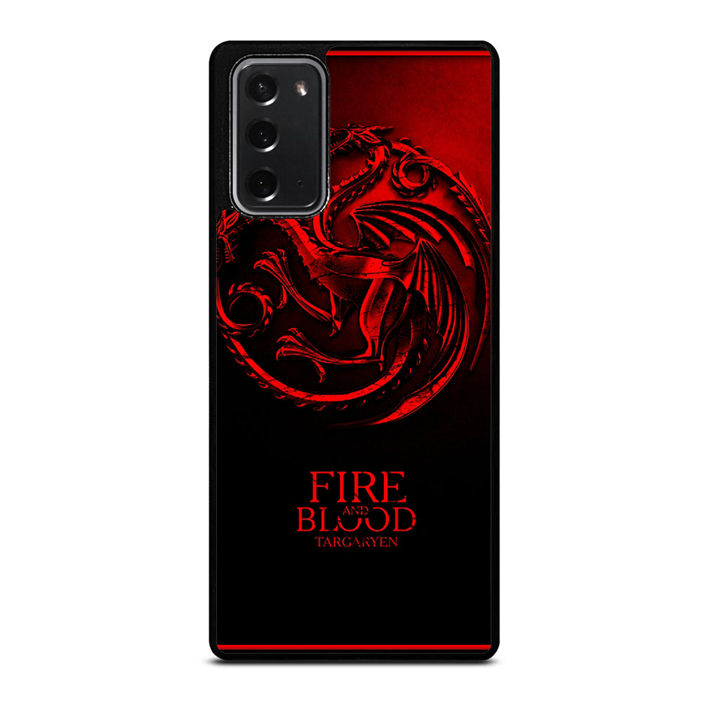 FIRE ANG BLOOD TARGARYEN Samsung Galaxy Note 20 Case