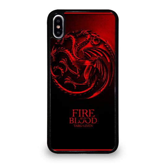 FIRE ANG BLOOD TARGARYEN iPhone XS Max Case