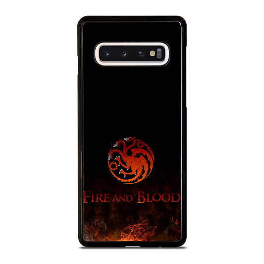 FIRED FIRE AND BLOOD Samsung Galaxy S10 Case