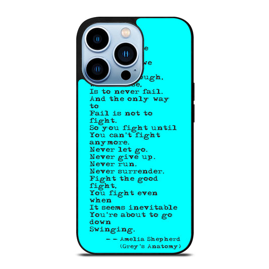 GREY'S ANATOMY QUOTES iPhone 13 Pro Max Case
