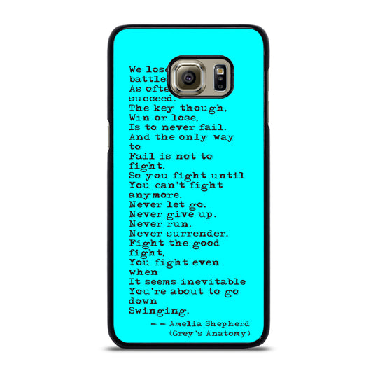 GREY'S ANATOMY QUOTES Samsung Galaxy S6 Edge Plus Case