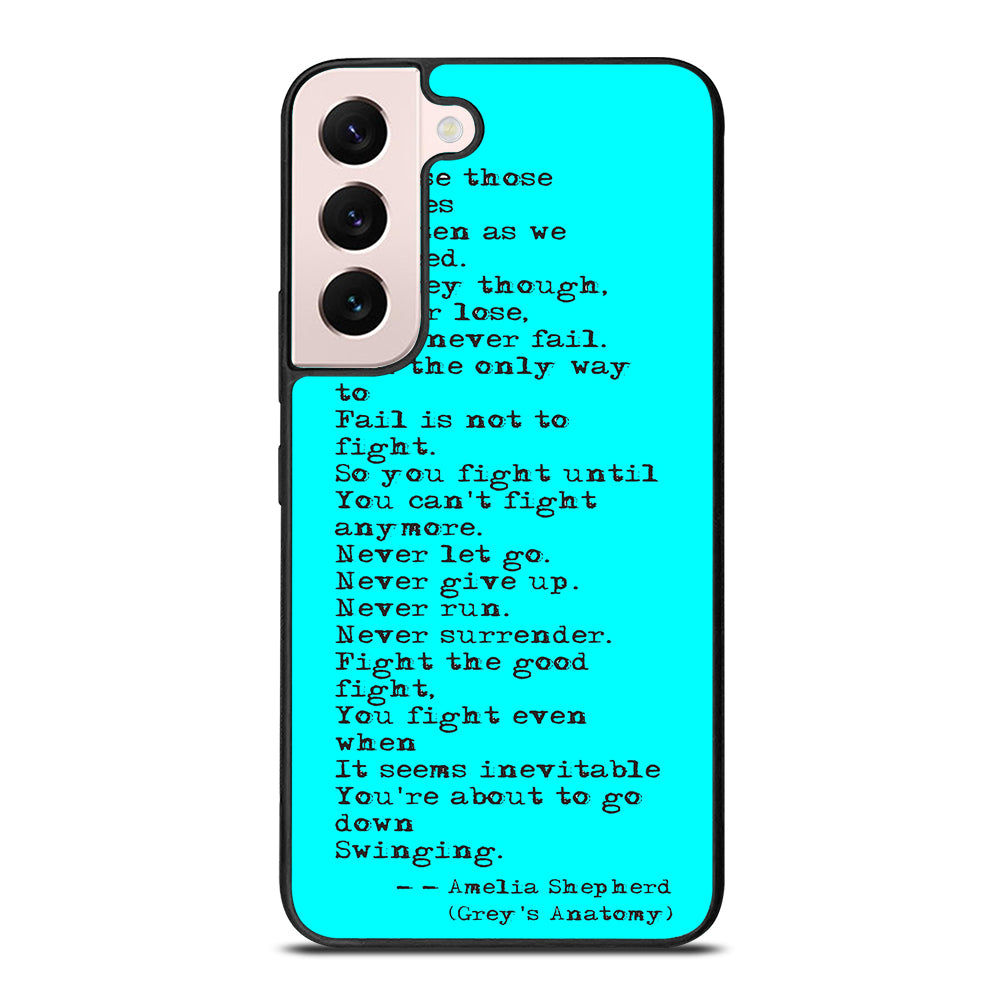 GREY'S ANATOMY QUOTES Samsung Galaxy S22 Plus 5G Case