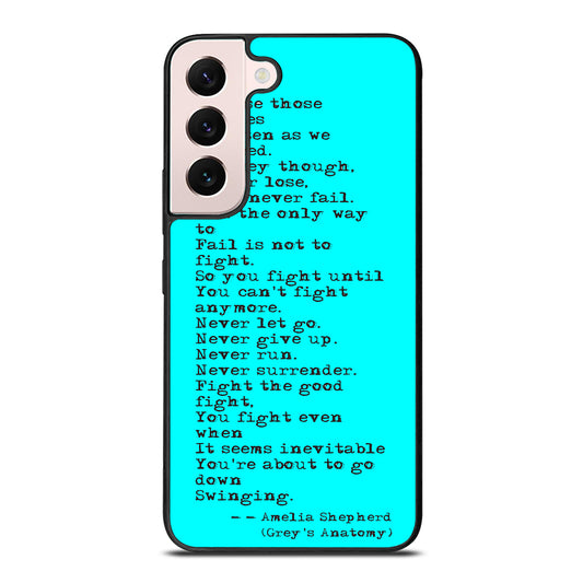 GREY'S ANATOMY QUOTES Samsung Galaxy S22 Plus 5G Case
