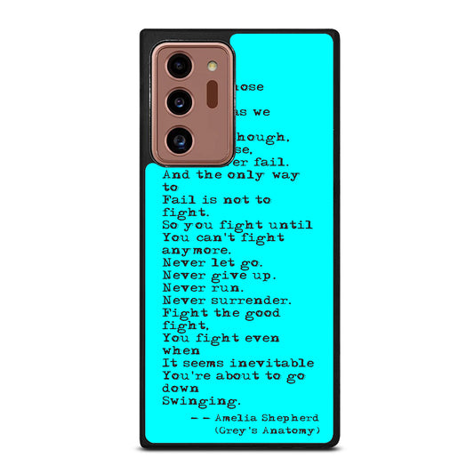 GREY'S ANATOMY QUOTES Samsung Galaxy Note 20 Ultra Case