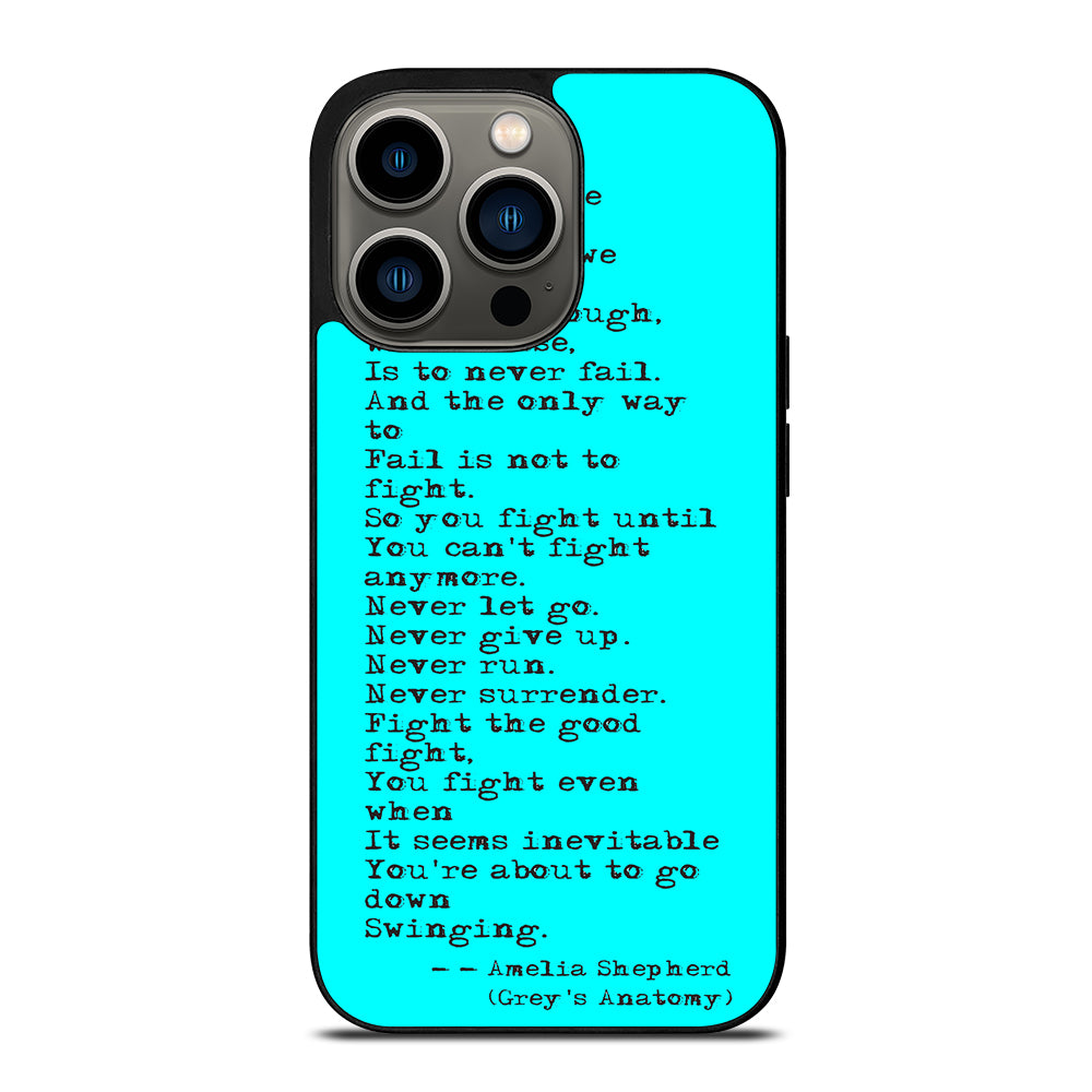 GREY'S ANATOMY QUOTES iPhone 13 Pro Case