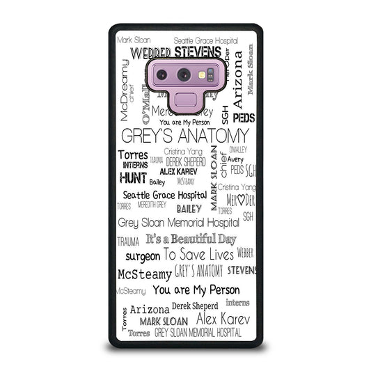 GREY'S ANATOMY STORY Samsung Galaxy Note 9 Case