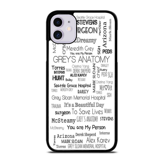 GREY'S ANATOMY STORY iPhone 11 Case