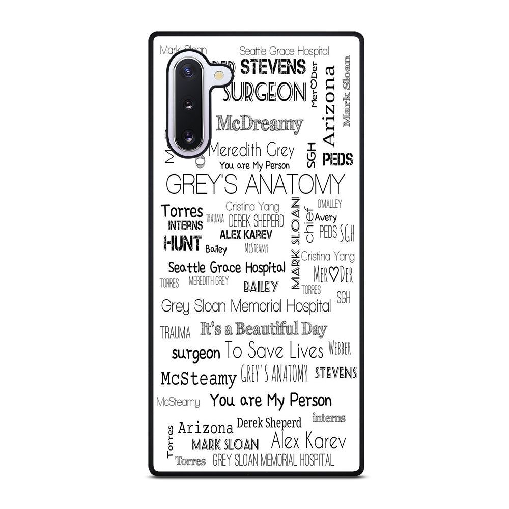 GREY'S ANATOMY STORY Samsung Galaxy Note 10 Case