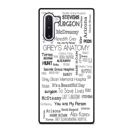 GREY'S ANATOMY STORY Samsung Galaxy Note 10 Case