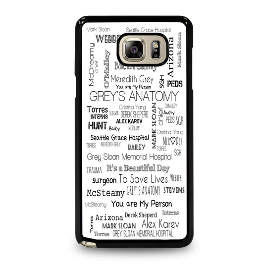 GREY'S ANATOMY STORY Samsung Galaxy Note 5 Case