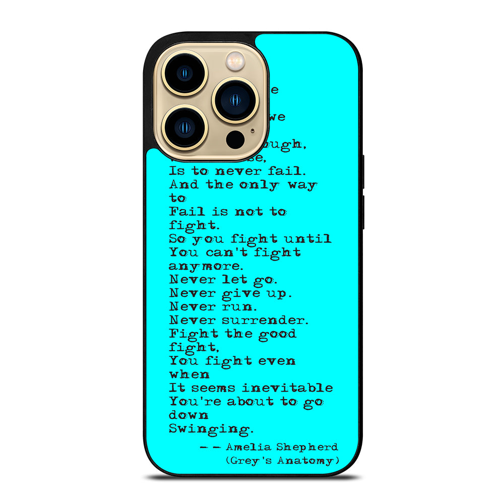 GREY'S ANATOMY QUOTES iPhone 14 Pro Max Case