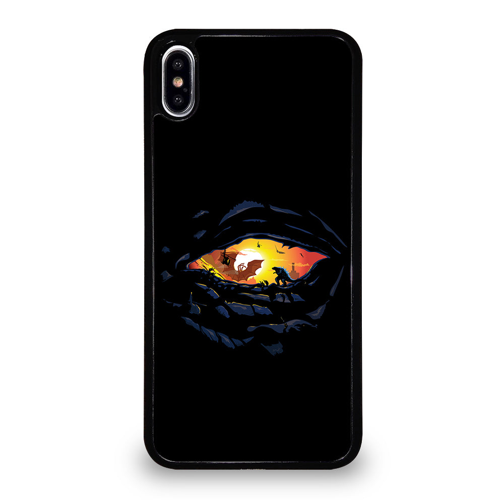 Godzilla War In Eye Painting Art iPhone XS Max Case