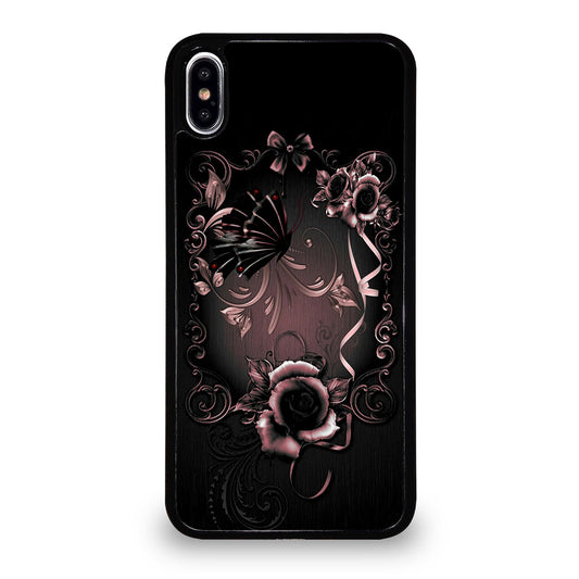 Gothic Rose Flower iPhone XS Max Case