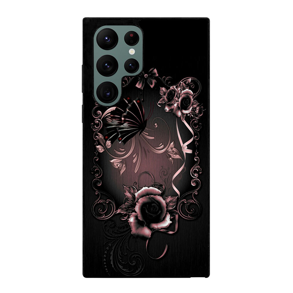 Gothic Rose Flower Samsung Galaxy S22 Ultra 5G Case