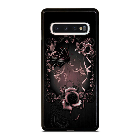 Gothic Rose Flower Samsung Galaxy S10 Case