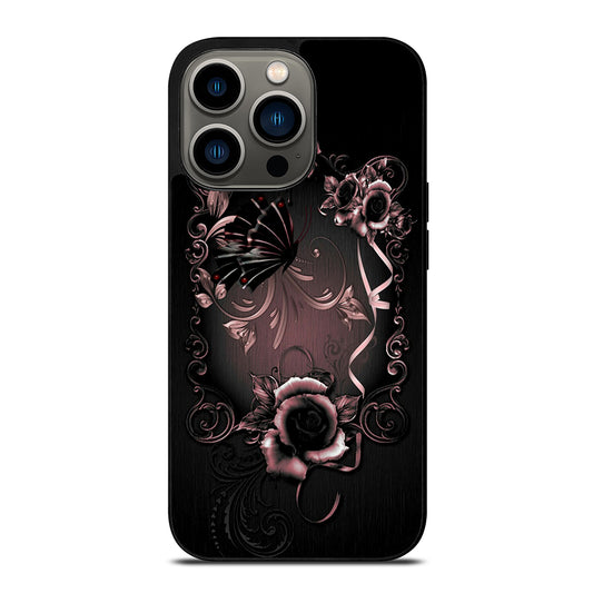 Gothic Rose Flower iPhone 13 Pro Case