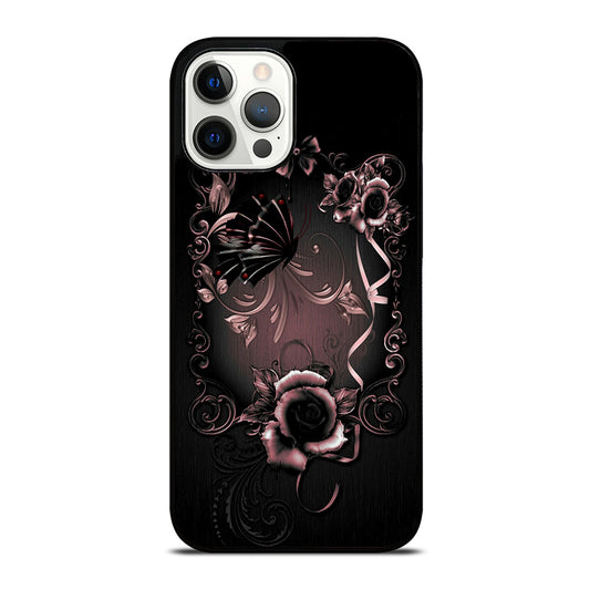 Gothic Rose Flower iPhone 12 Pro Max Case