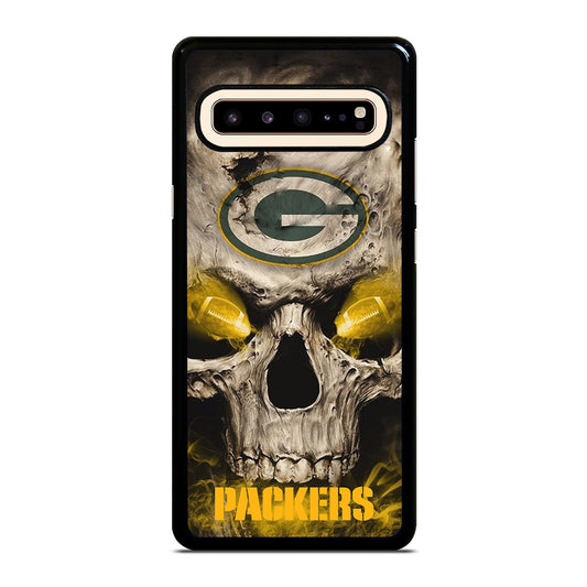 Green Bay Packers Skull Samsung Galaxy S10 5G Case