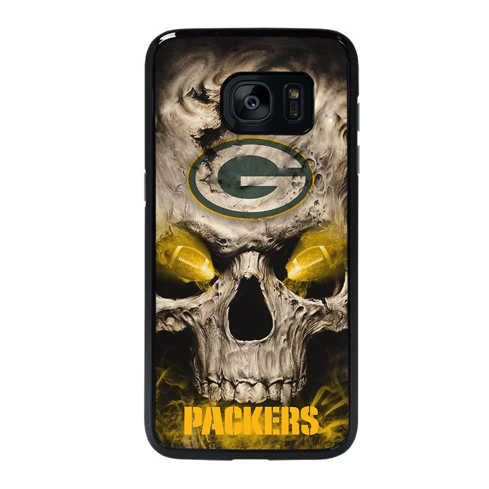 Green Bay Packers Skull Samsung Galaxy S7 Edge Case