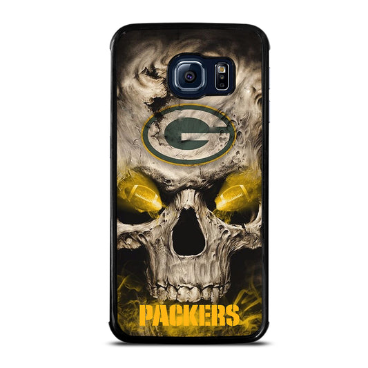 Green Bay Packers Skull Samsung Galaxy S6 Edge Case