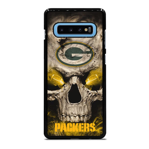 Green Bay Packers Skull Samsung Galaxy S10 Plus Case