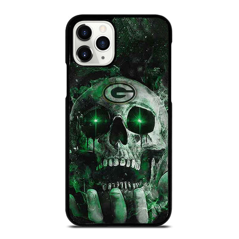 Green Bay Skull On Hand iPhone 11 Pro Case