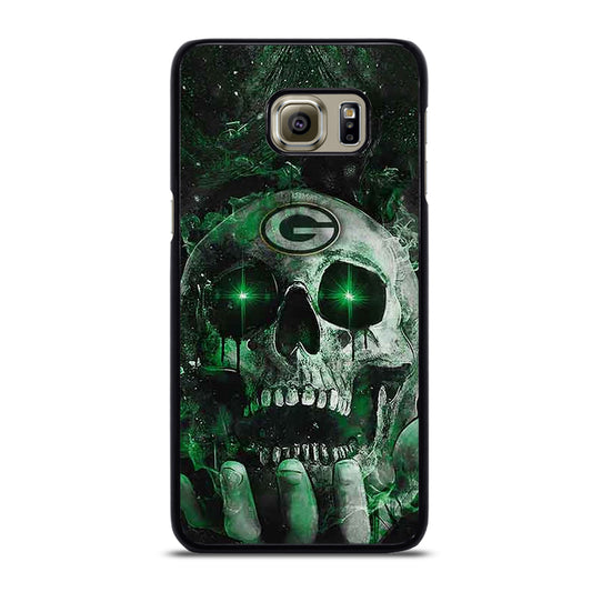 Green Bay Skull On Hand Samsung Galaxy S6 Edge Plus Case