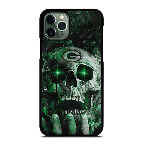 Green Bay Skull On Hand iPhone 11 Pro Max Case