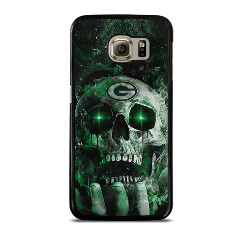 Green Bay Skull On Hand Samsung Galaxy S6 Case