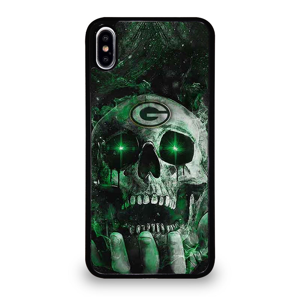 Green Bay Skull On Hand iPhone XS Max Case