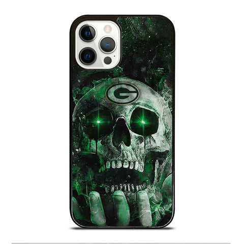 Green Bay Skull On Hand iPhone 12 Pro Case