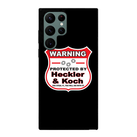 HECKLER & KOCH WARNING Samsung Galaxy S22 Ultra 5G Case