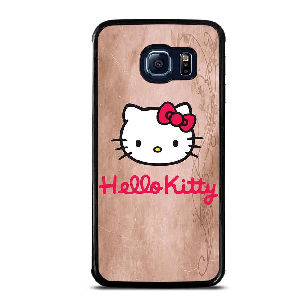 HELLO KITTY FACE Samsung Galaxy S6 Edge Case