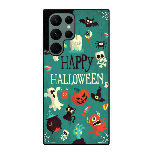 Happy Halloween Pumpkin Collage Samsung Galaxy S22 Ultra 5G Case