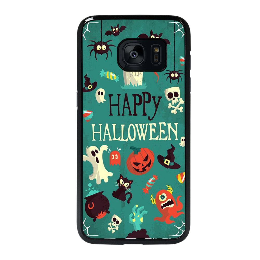Happy Halloween Pumpkin Collage Samsung Galaxy S7 Edge Case