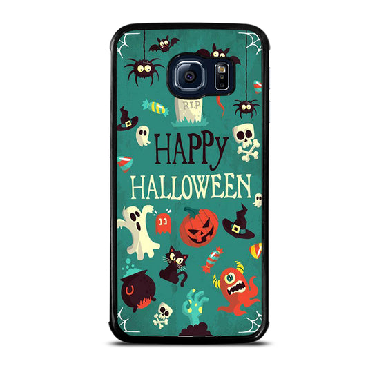Happy Halloween Pumpkin Collage Samsung Galaxy S6 Edge Case