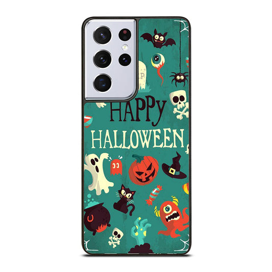 Happy Halloween Pumpkin Collage Samsung Galaxy S21 Ultra 5G Case
